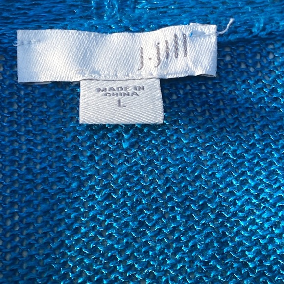 J. Jill Teal Blue cardigan, Excellent Condition, see measurements in photos - Picture 5 of 11